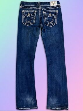 Y2K L.A. idol Dark Blue Women’s Boot Cut Jeans retro vintage